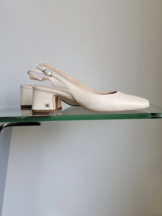 Sam Edelman Terra Cream Sandels Sz: 5.5 Like New - Picture 2 of 9